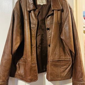 Brandon Thomas Rich Brown Leather Jacket
